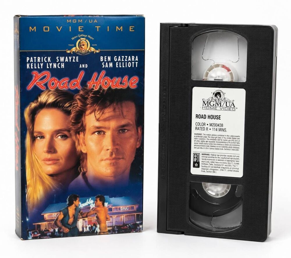 Road House VHS MGM/UA Patrick Swayze Tested VTG